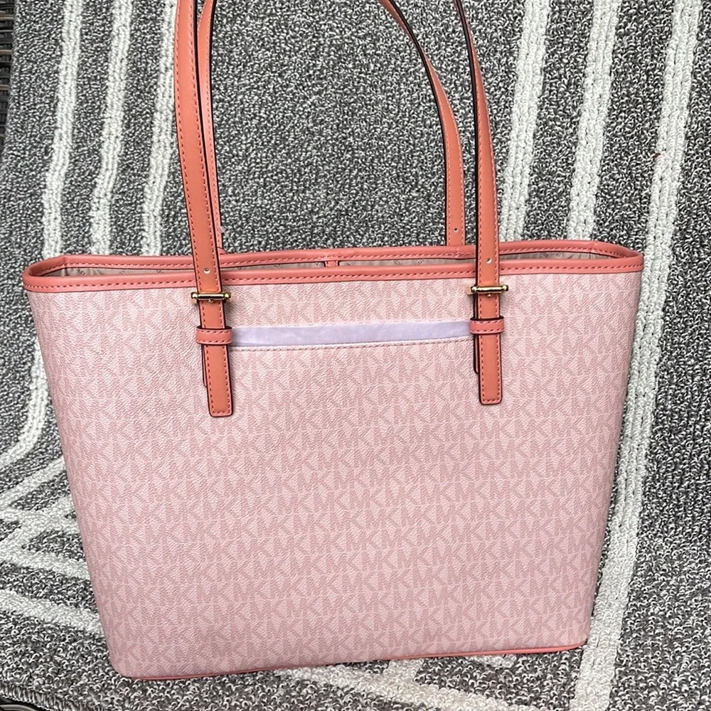 Michael Kors Jet Set Travel Medium Carryall Sherbert Multi - Picture 11 of 16